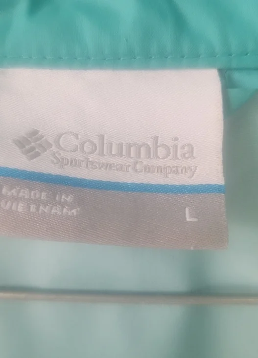 Columbia Women Light Blue Raincoat Windbreaker - Picture 7 of 11